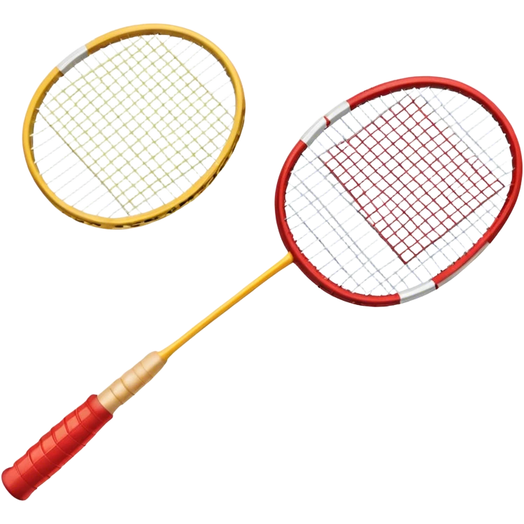 badminton racket and shuttlecock emoji