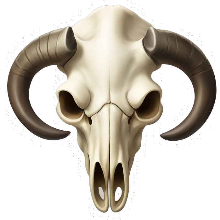 African buffalo skull emoji