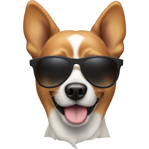 dog with sunglasses emoji