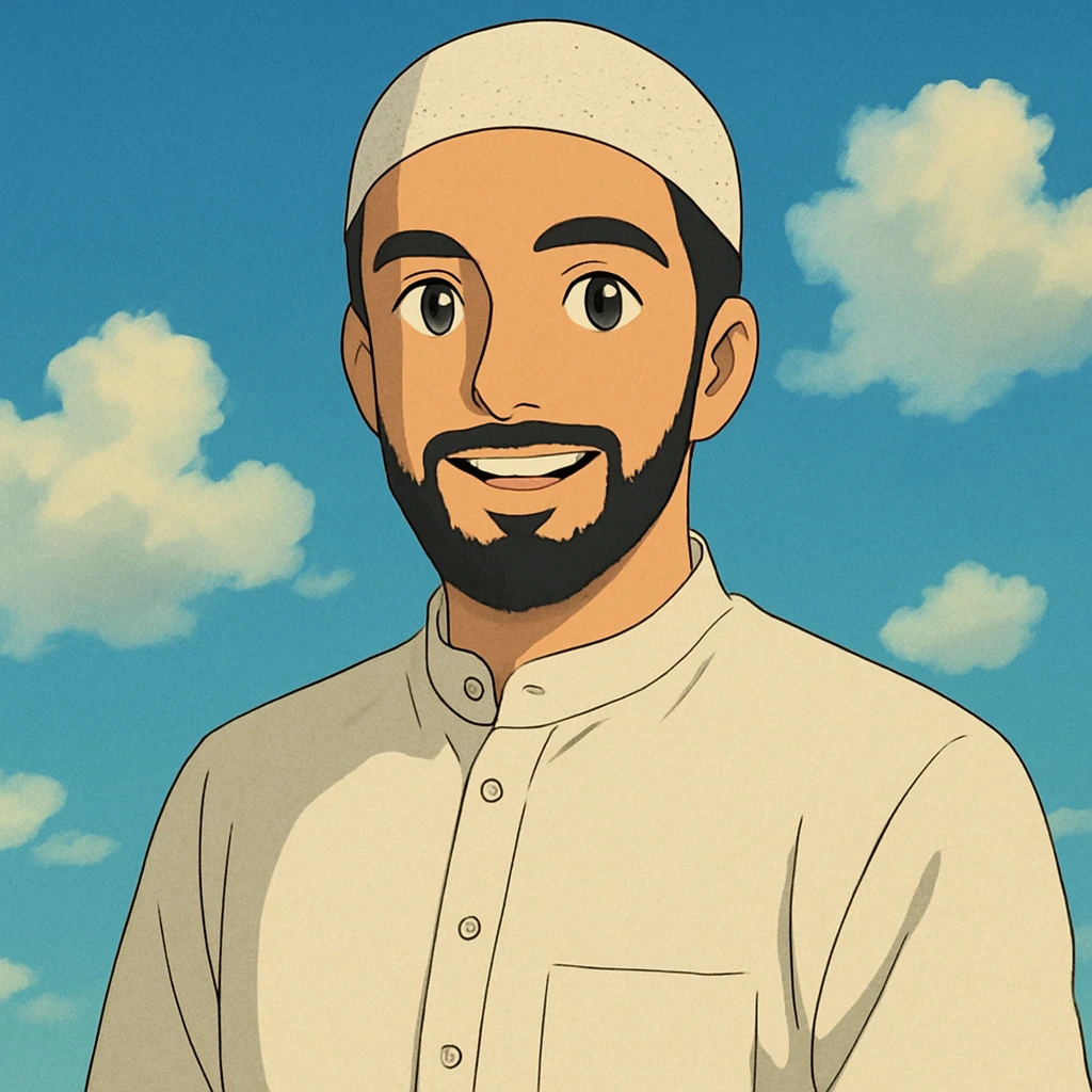 Social media picture muslim man emoji