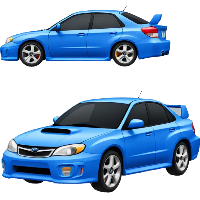 blue subaru impreza emoji