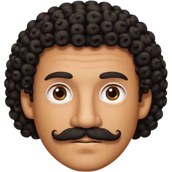 curly mustache  emoji