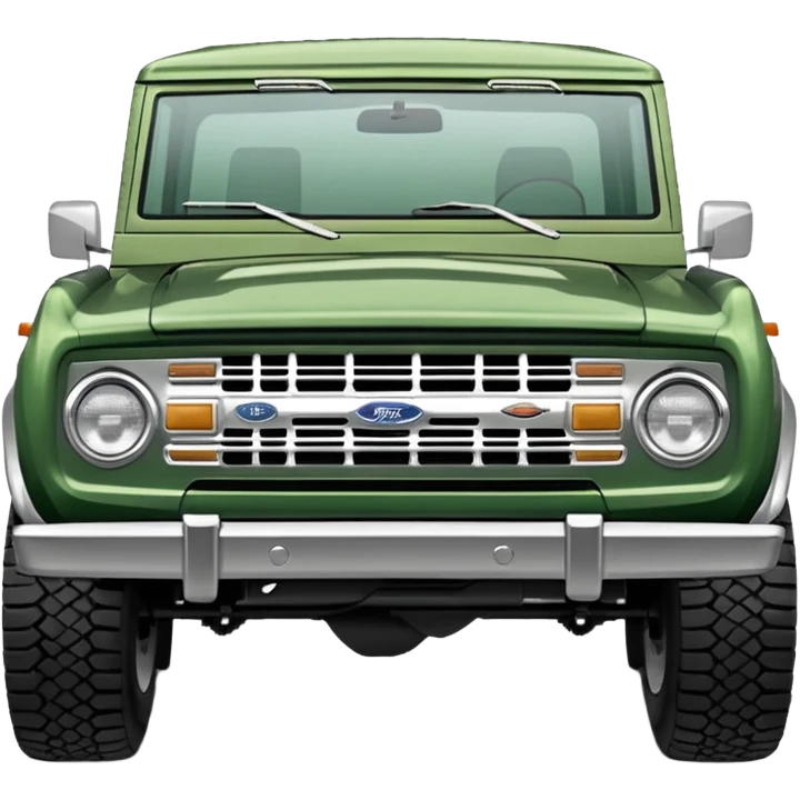 medium green classic ford bronco emoji