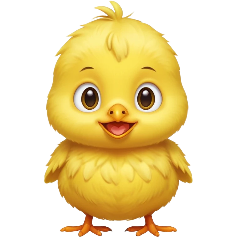 جوجه شیطون

Playful mischievous baby chick Lex, cheeky smile, bright eyes, round fluffy body, emoji style emoji