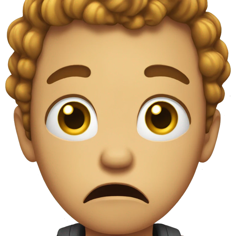 Very shock while crying emoji