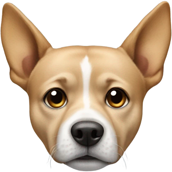 Dog with a pop on its head  emoji