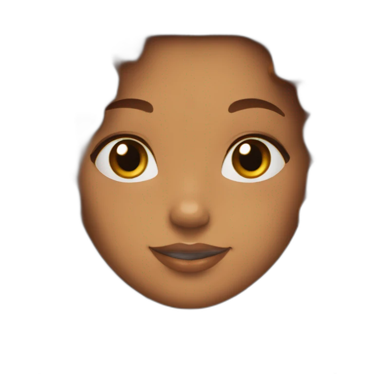 peau marron cheveux marron  emoji