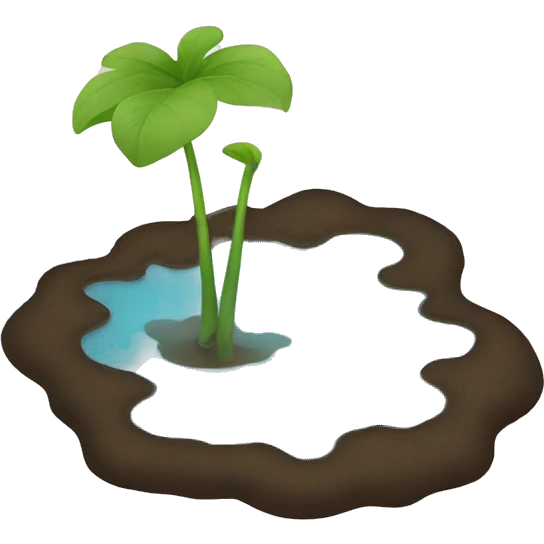 Grow puddle  emoji