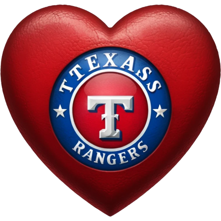 Texas Rangers heart emoji