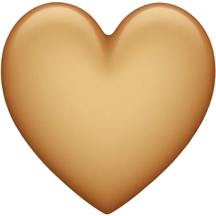 tan heart emoji