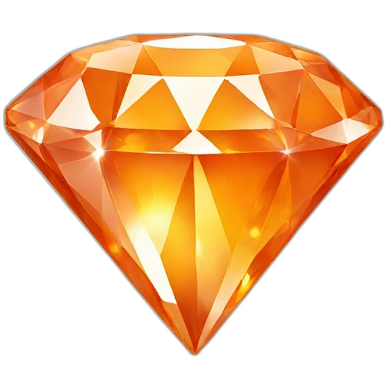 diamond orange emoji