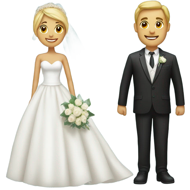 Bride and groom emoji
