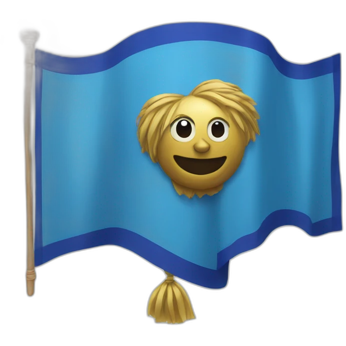 Esport Blue Wall Fan Flag emoji