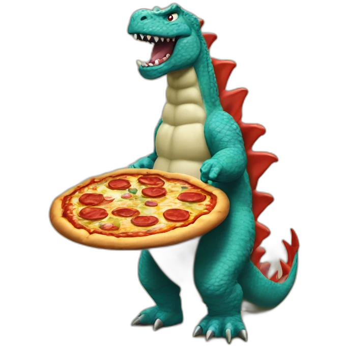 italian pizza godzilla emoji