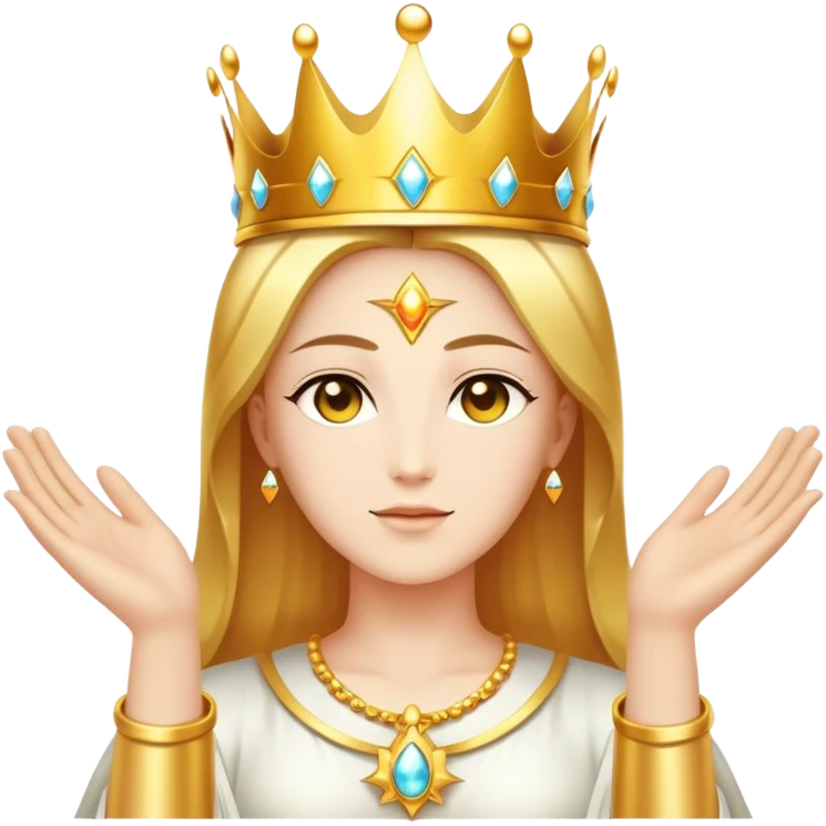 god mode avatar with divine aura and crown emoji