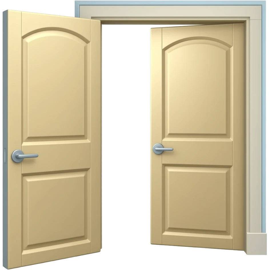 puerta abriendose pero sin ninguna persona emoji