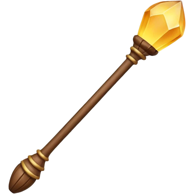 magic wooden staff emoji