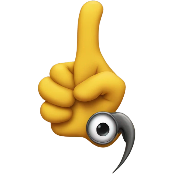 toOt - a two finger and 2 eye emoji