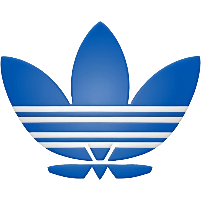 Adidas logo white three lines emoji