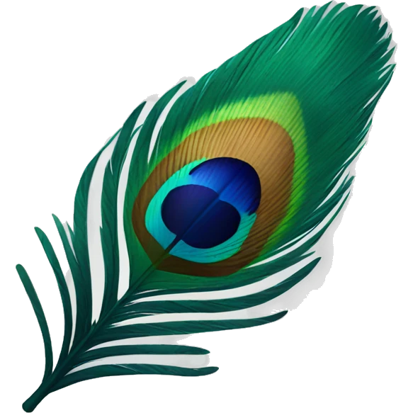 peacock feather emoji