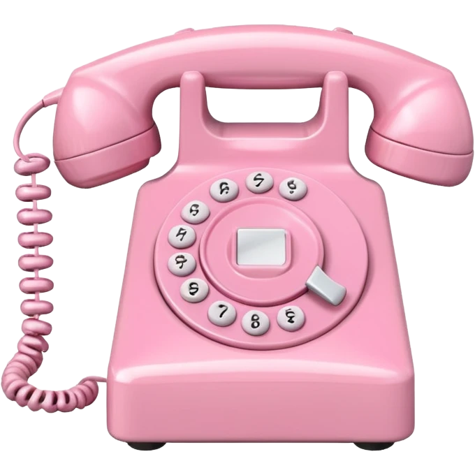 pastel pink phone emoji