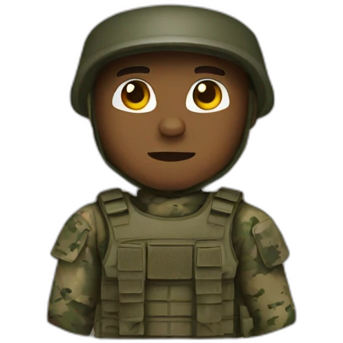 US marine in battle emoji