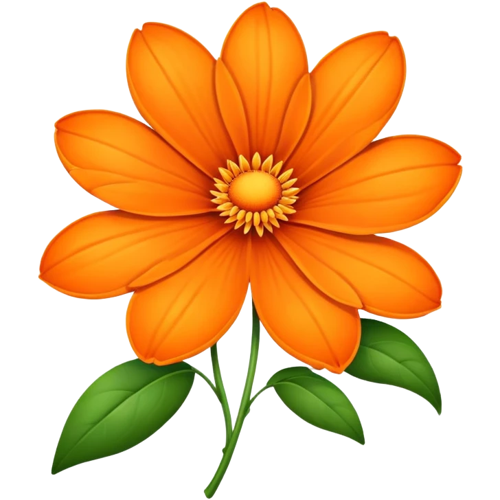 Orange flower emoji