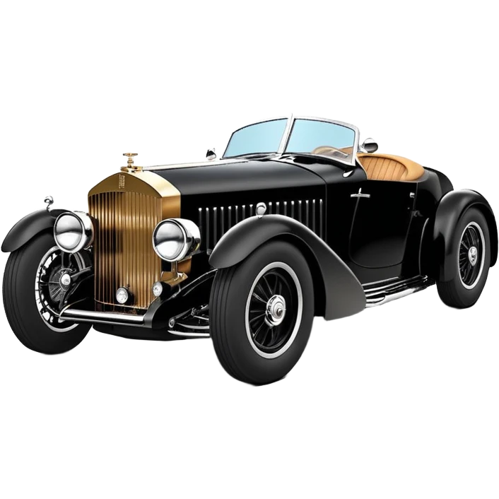 Wednesday Adam’s Blood stained Satanic Darth Vader black Bare bones (channeled cowl) drag racing and speed record modified (fenders removed) chopped streamlined sporty roadster that is a (stripped down) hot street rodded engine sports car 1952 Rolls Royce Woody futuristic  wide racing wheels emoji