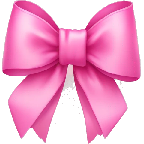 Pink bow ribbon emoji