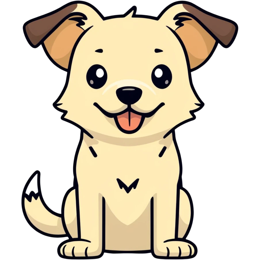 Dog with middle finger emoji