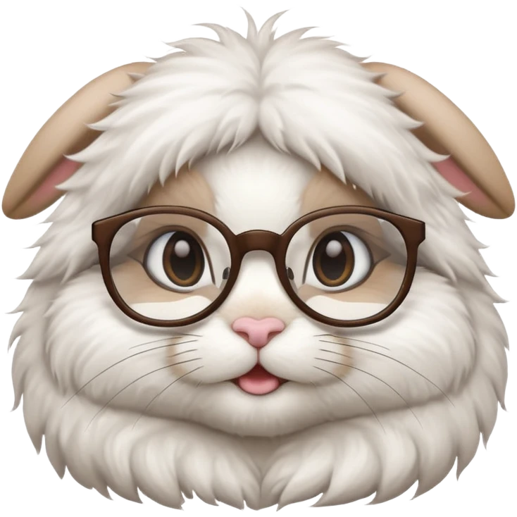bunny with eyeglasses emoji