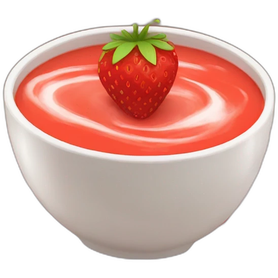 Strawberry soup  emoji