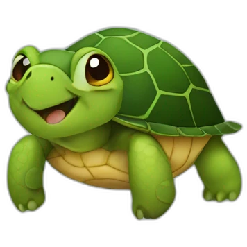 turtle with nosering emoji