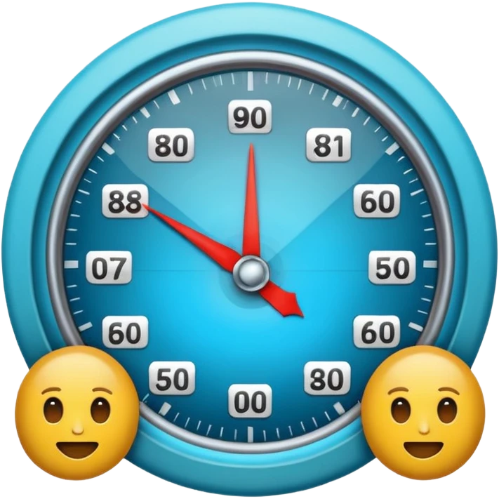 simple and clear emoji representing BMI score, health and fitness context emoji