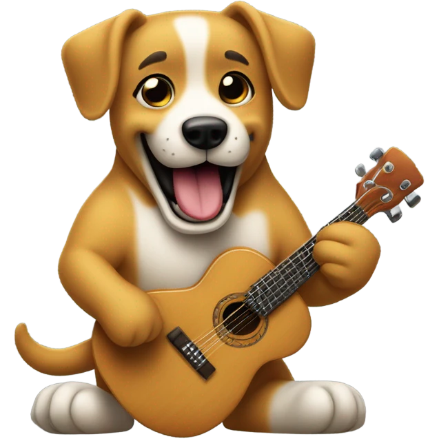 Perro bailando  emoji