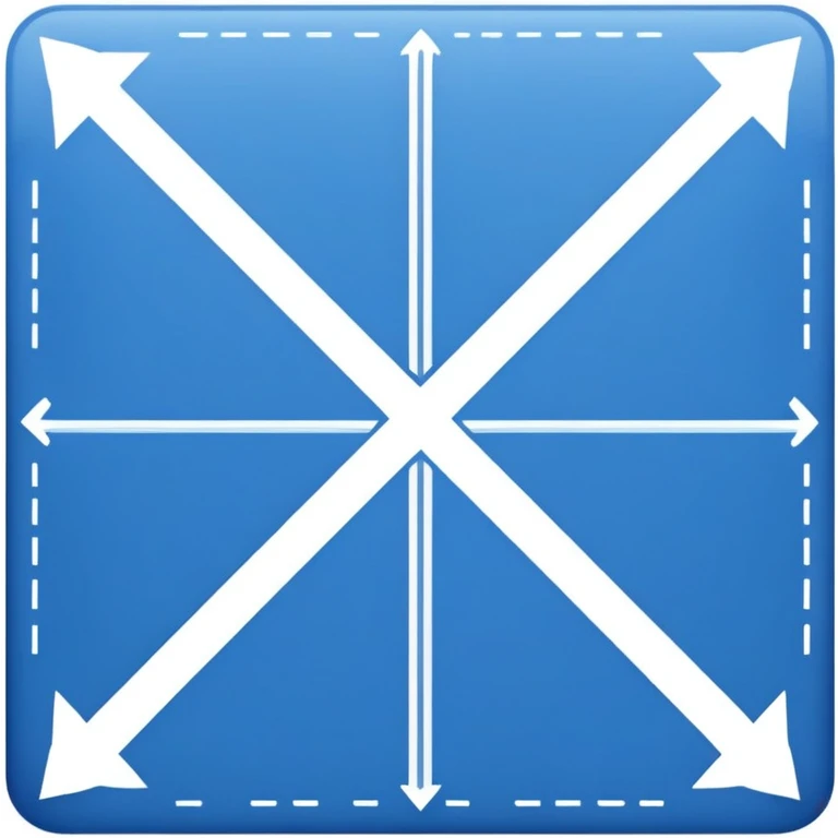 blue blueprint with white lines, an X mark and a dotted path emoji