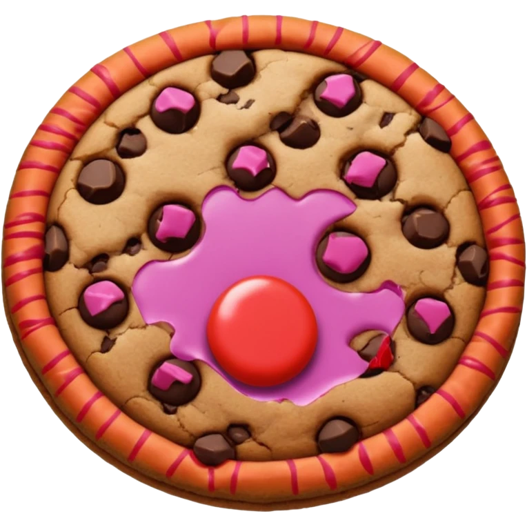 dark brown cookie emoji