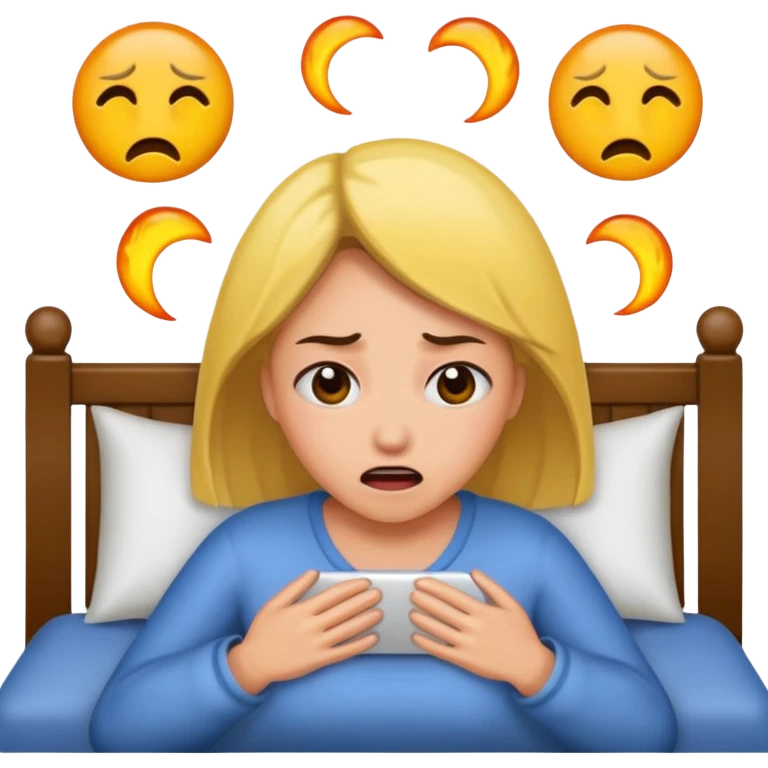 woman having nightmare emoji