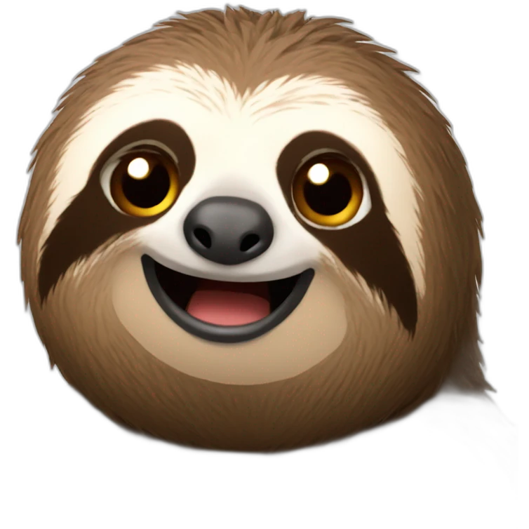 sloth on phone emoji