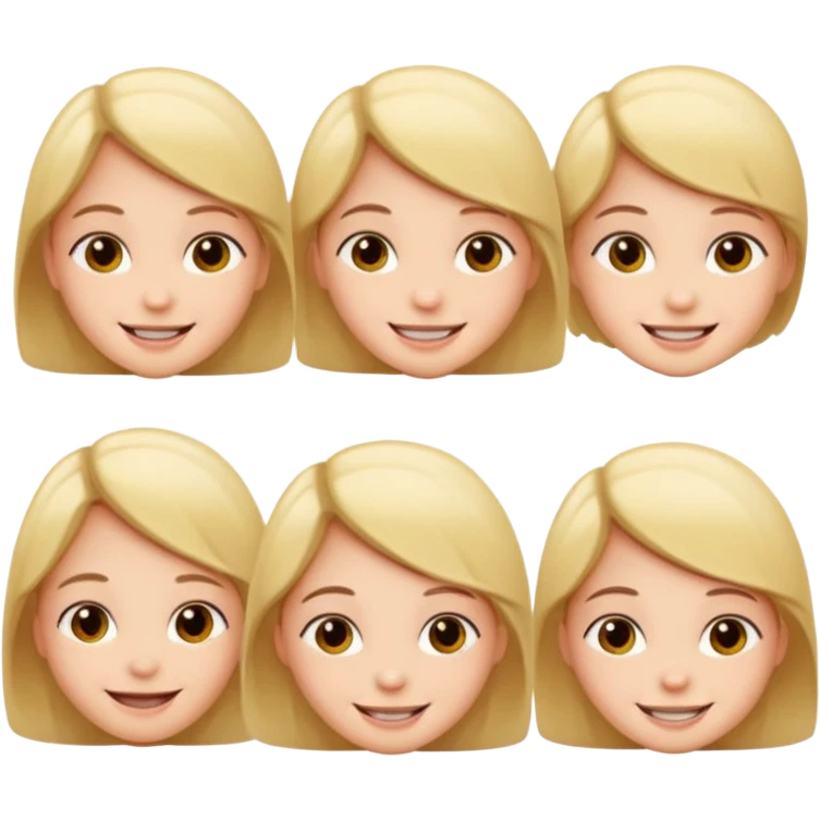 Kids turning around emoji