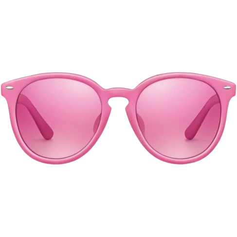 pink sunglasses, fashionable pink frame sunglasses with pink lenses emoji