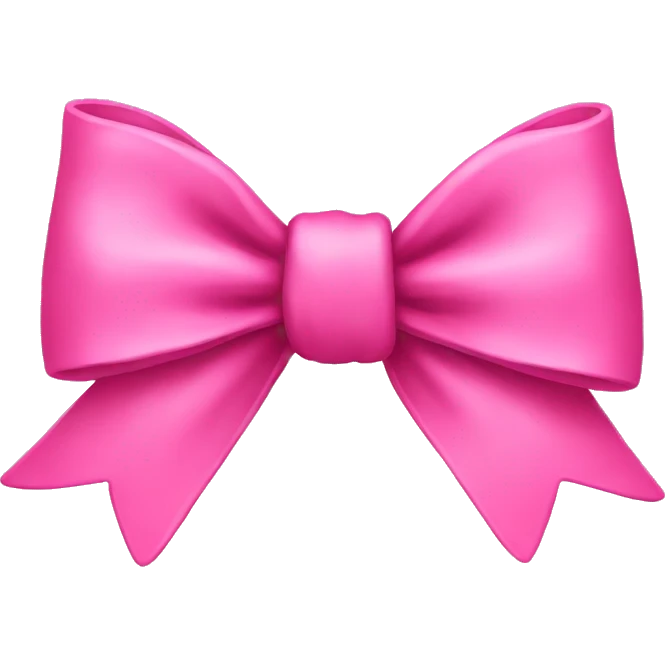 pink bow emoji