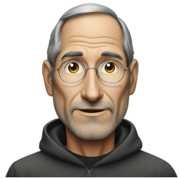 homeless steve jobs emoji