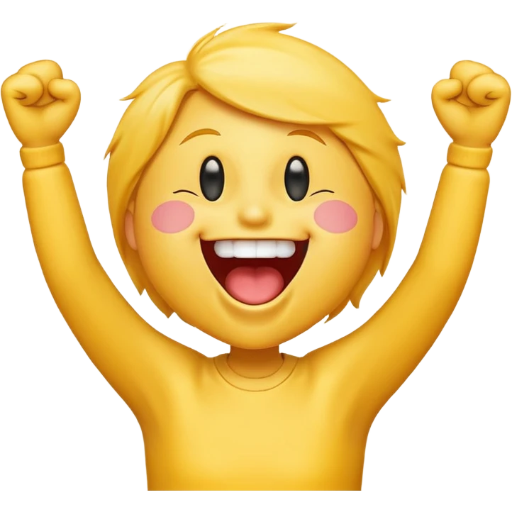 a cheering smiley shouting "Rabea!!!"   emoji