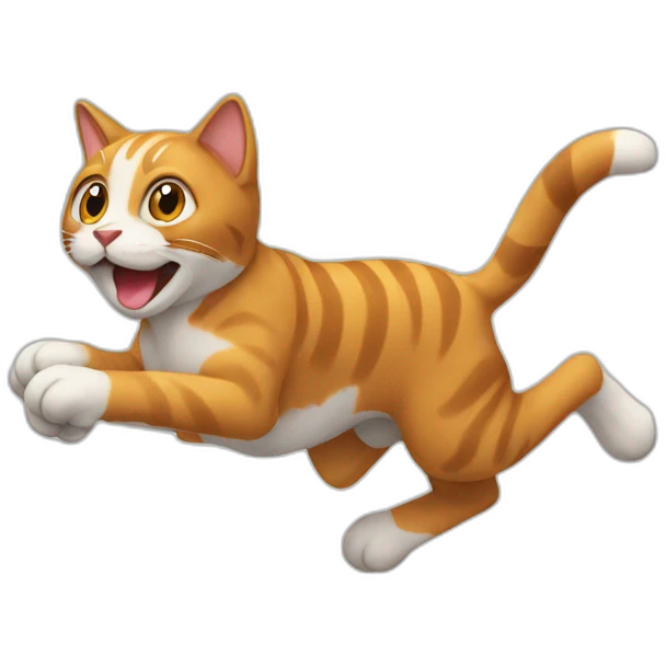 Running cat emoji