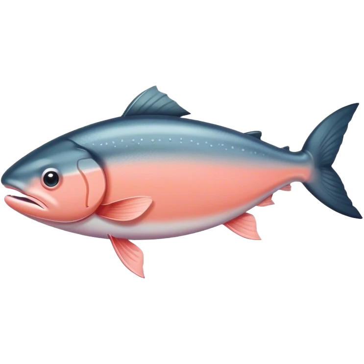 A simple drawing of a salmon crying. emoji