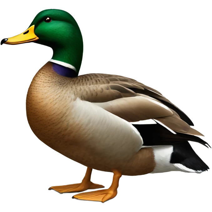 Realistic mallard drake and hen emoji