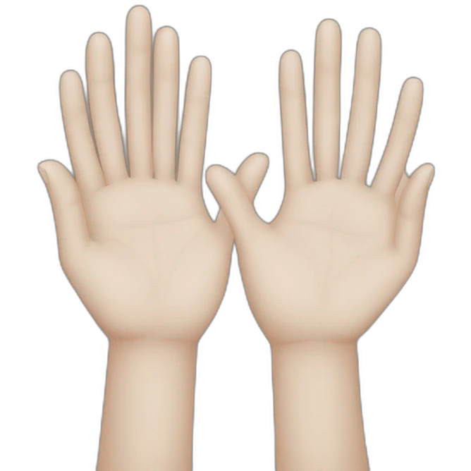 Two hands forming JUL emoji
