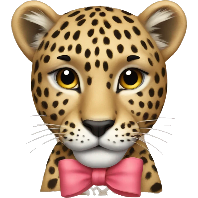 Leopard and Bow emoji