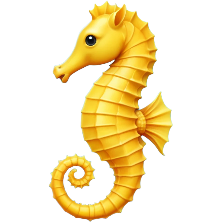 Yellow seahorse emoji emoji